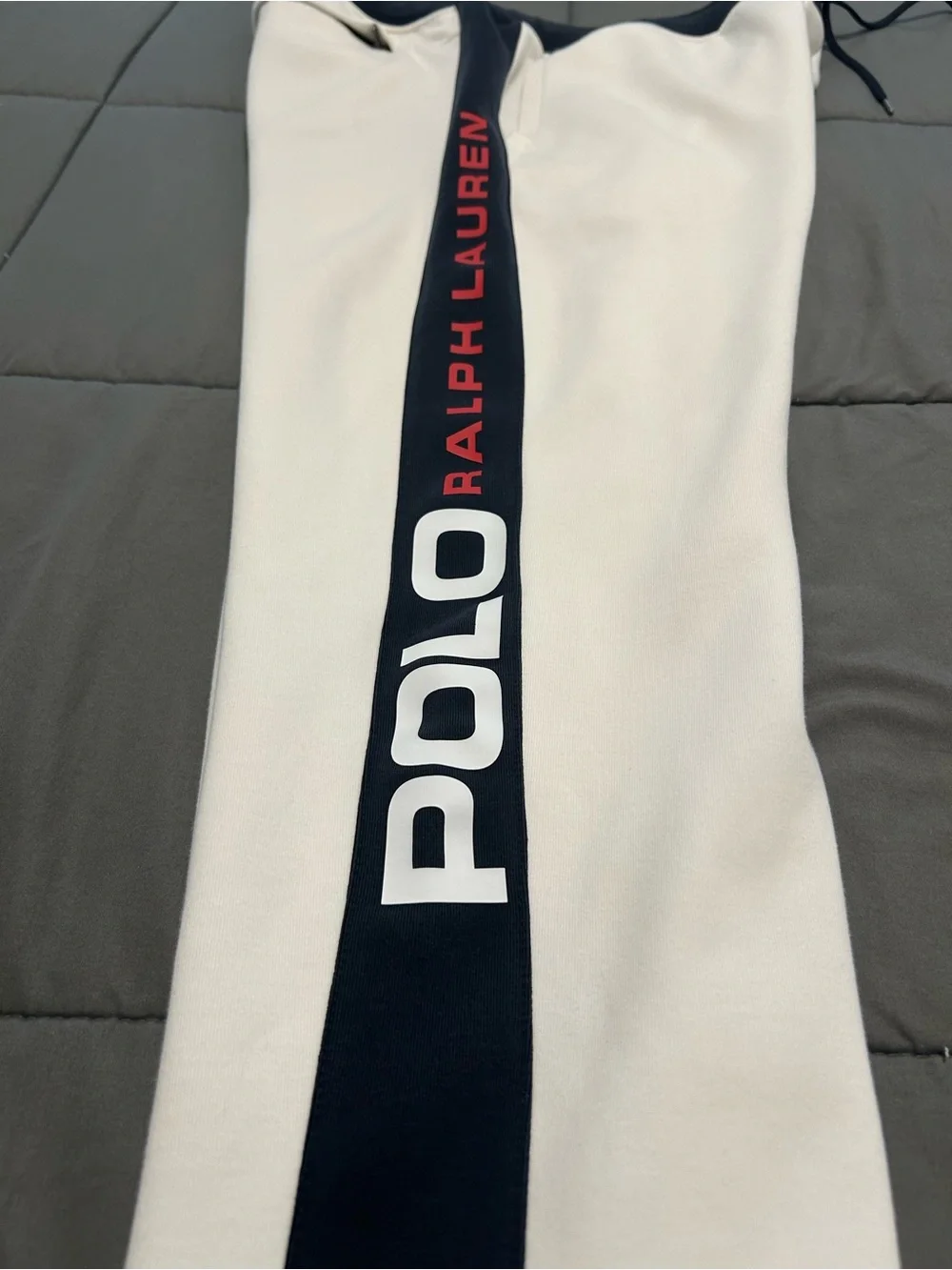 Men’s Polo Ralph Lauren Contrast Double Knit Tech Spell Out Joggers. Sz XL